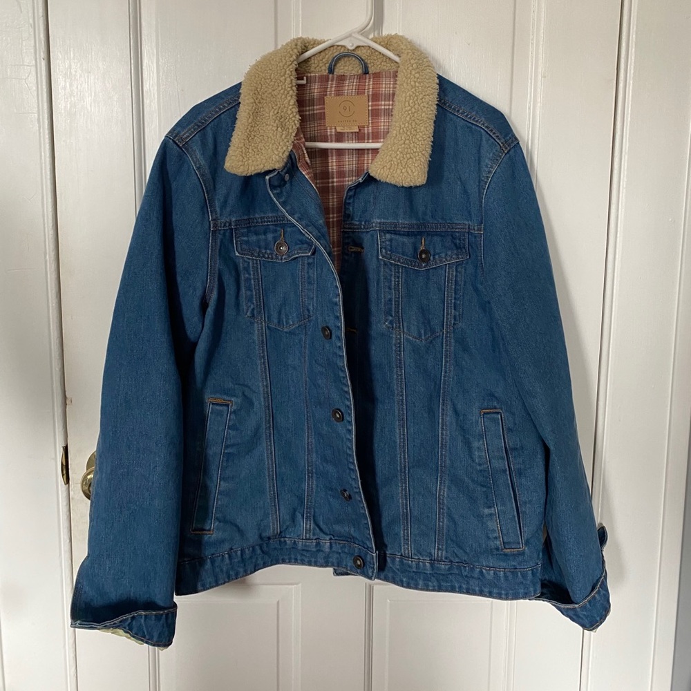 Cotton On Sherpa Lined Denim Jacket